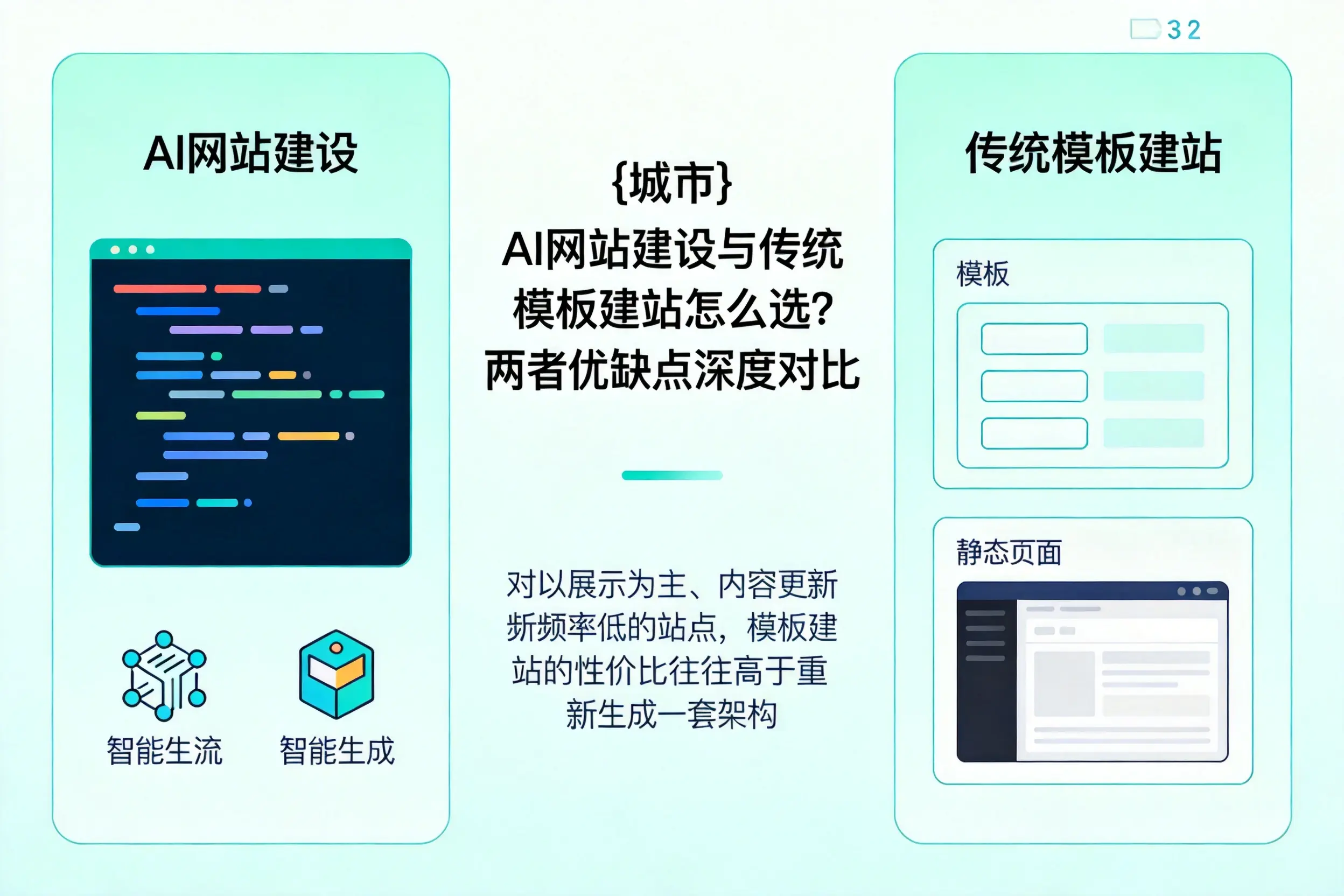 克孜勒苏AI网站建设与传统模板建站怎么选?两者优缺点深度对比
