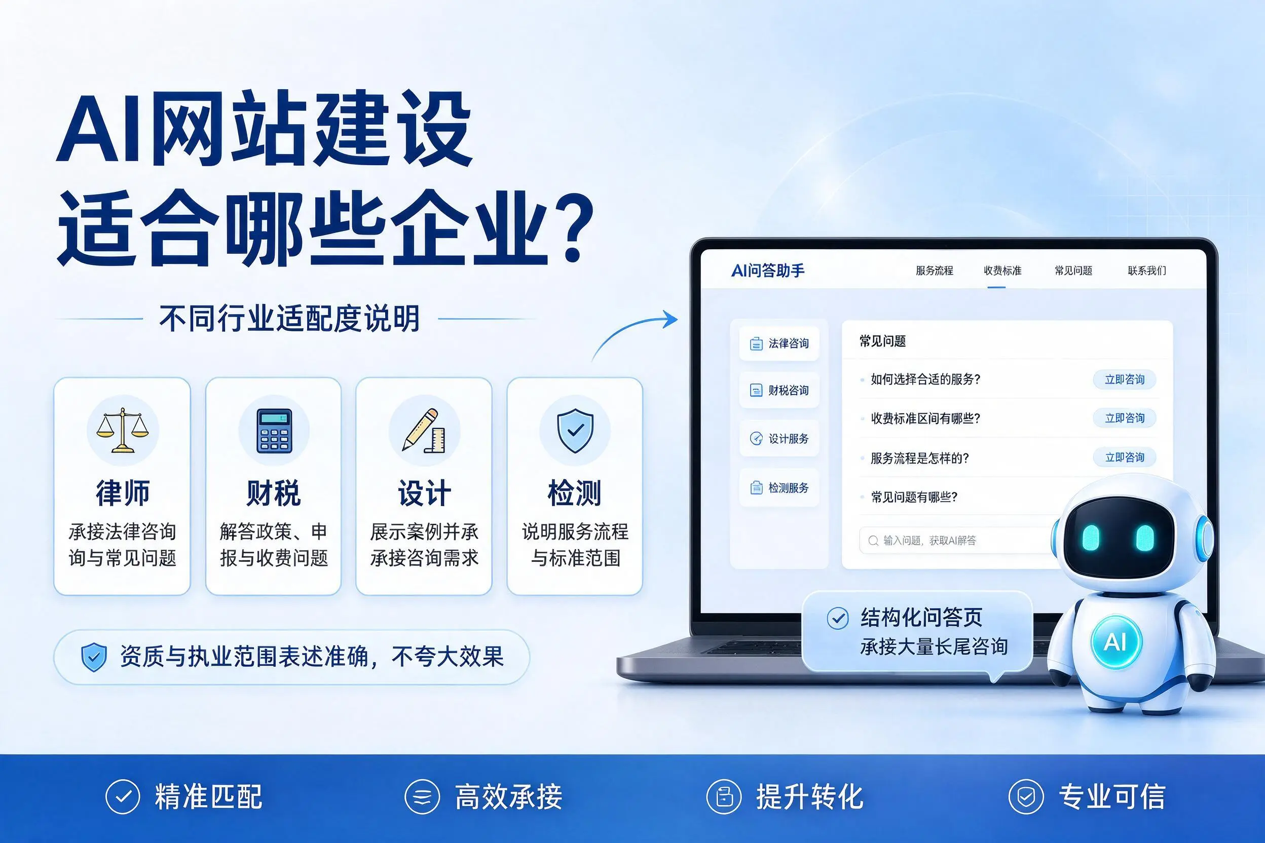 AI网站建设适合哪些企业？克孜勒苏不同行业适配度说明